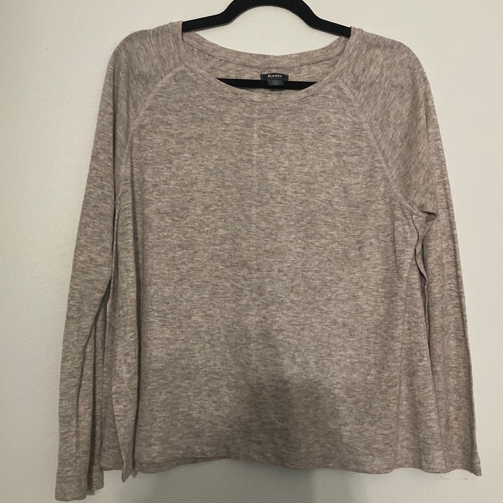 roots split hem shirt